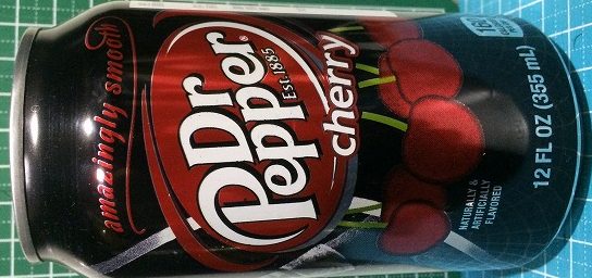 Dr.PepperCherryドクターペッパーチェリー。ドクターペッパー自体が好みが分かれるのに、さらにチェリー。